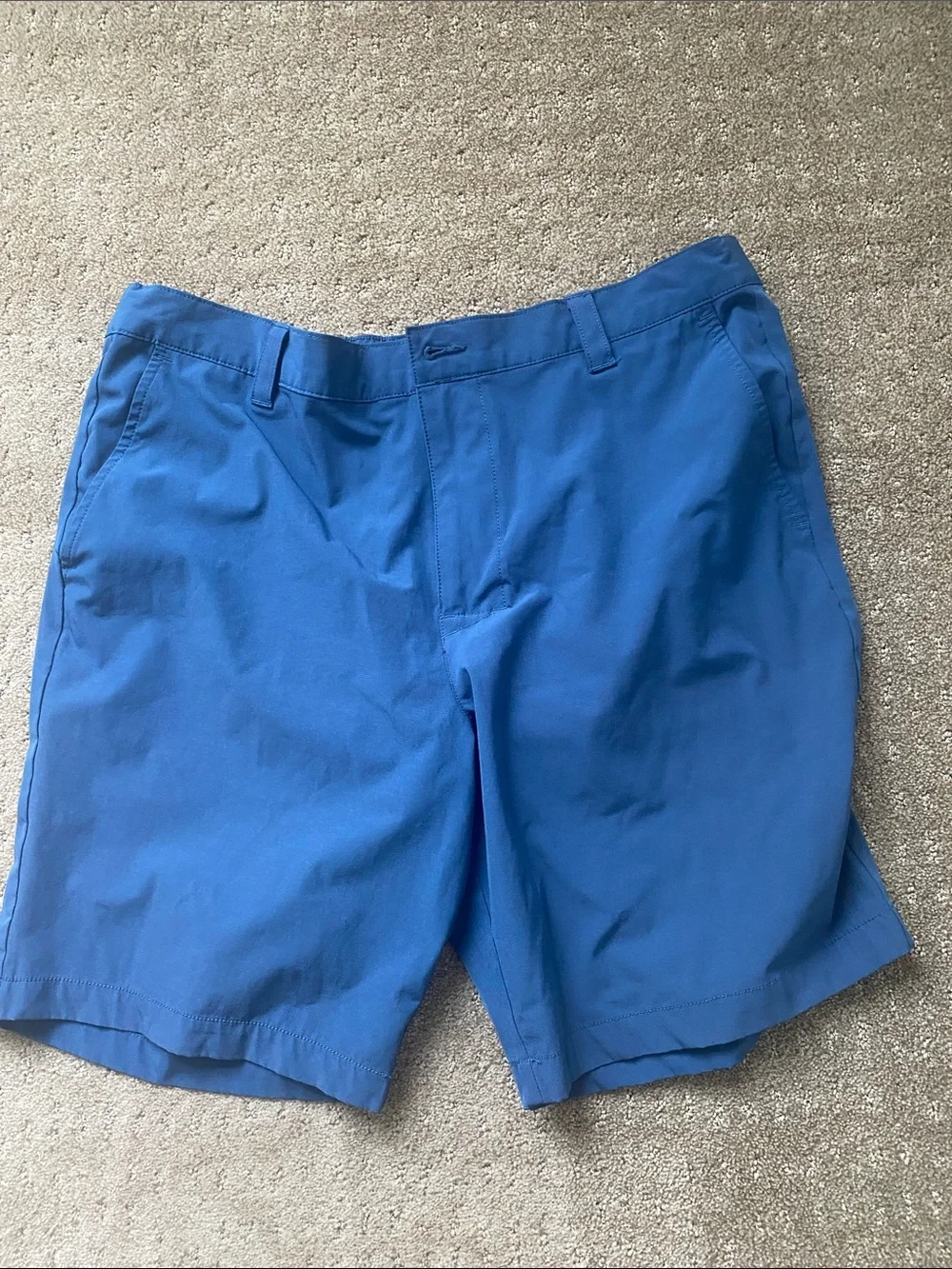 Banana Republic Men's Royal Blue Flat-Front Chinos